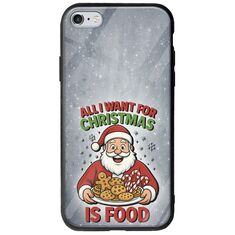 All I Want For Christmas Is - Food iPhone 6/6s Groove TPU (Tempered Glass και TPU)
