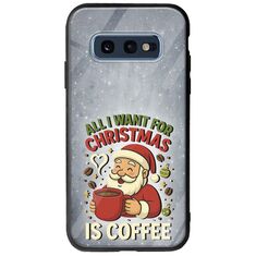All I Want For Christmas Is - Coffee Samsung Galaxy S10e Groove TPU (Tempered Glass και TPU)