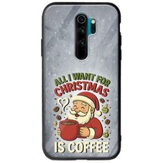 All I Want For Christmas Is - Coffee Xiaomi Redmi Note 8 Pro Groove TPU (Tempered Glass και TPU)