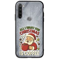 All I Want For Christmas Is - Coffee Xiaomi Redmi Note 8T Groove TPU (Tempered Glass και TPU)