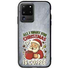 All I Want For Christmas Is - Coffee Samsung Galaxy S20 Ultra Groove TPU (Tempered Glass και TPU)