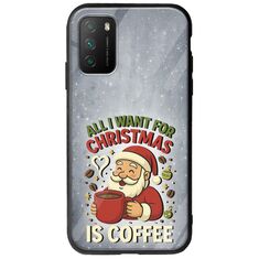 All I Want For Christmas Is - Coffee Xiaomi Poco M3 Groove TPU (Tempered Glass και TPU)