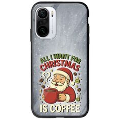 All I Want For Christmas Is - Coffee Xiaomi Poco F3 Groove TPU (Tempered Glass και TPU)
