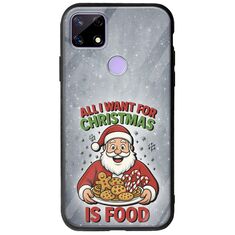 All I Want For Christmas Is - Food Realme C21 Groove TPU (Tempered Glass και TPU)