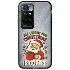 All I Want For Christmas Is - Coffee Xiaomi Redmi 10 Groove TPU (Tempered Glass και TPU)