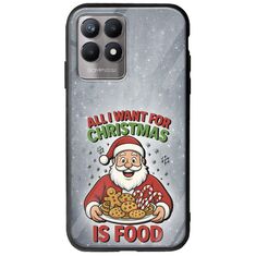 All I Want For Christmas Is - Food Realme 8i Groove TPU (Tempered Glass και TPU)