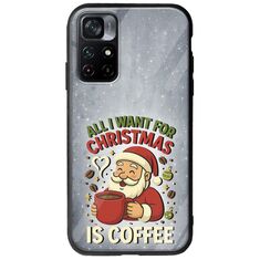 All I Want For Christmas Is - Coffee Xiaomi Poco M4 Pro 5G Groove TPU (Tempered Glass και TPU)