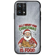 All I Want For Christmas Is - Food Realme 9 Pro Plus Groove TPU (Tempered Glass και TPU)