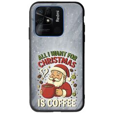 All I Want For Christmas Is - Coffee Xiaomi Redmi 10C Groove TPU (Tempered Glass και TPU)