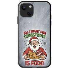 All I Want For Christmas Is - Food iPhone 14 Plus Groove TPU (Tempered Glass και TPU)