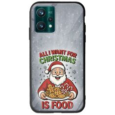 All I Want For Christmas Is - Food Realme 9 5G Groove TPU (Tempered Glass και TPU)