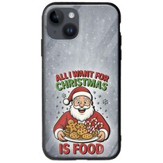 All I Want For Christmas Is - Food iPhone 15 Plus Groove TPU (Tempered Glass και TPU)