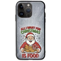 All I Want For Christmas Is - Food iPhone 15 Pro Max Groove TPU (Tempered Glass και TPU)