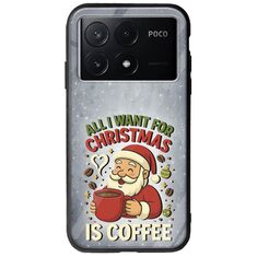 All I Want For Christmas Is - Coffee Xiaomi Poco X6 Pro 5G Groove TPU (Tempered Glass και TPU)
