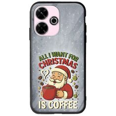 All I Want For Christmas Is - Coffee Xiaomi Poco M6 4G Groove TPU (Tempered Glass και TPU)