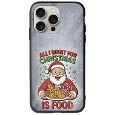 All I Want For Christmas Is - Food iPhone 16 Pro Groove TPU (Tempered Glass και TPU)