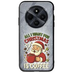 All I Want For Christmas Is - Coffee Xiaomi Redmi 14C Groove TPU (Tempered Glass και TPU)