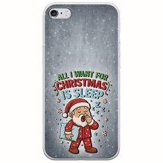 All I Want For Christmas Is - Sleep iPhone 6 Plus / iPhone 6s Plus Flexible TPU (Διάφανη Σιλικόνη)