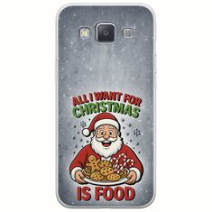 All I Want For Christmas Is - Food Samsung Galaxy A3(2015) Flexible TPU (Διάφανη Σιλικόνη)