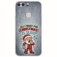 All I Want For Christmas Is - Sleep Huawei P9 Lite Flexible TPU (Διάφανη Σιλικόνη)
