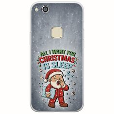All I Want For Christmas Is - Sleep Huawei P10 Lite Flexible TPU (Διάφανη Σιλικόνη)