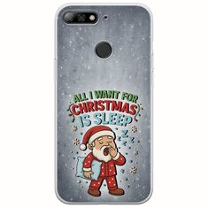 All I Want For Christmas Is - Sleep Huawei P Smart Flexible TPU (Διάφανη Σιλικόνη)