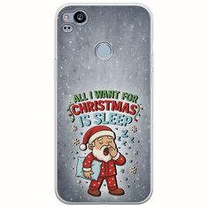 All I Want For Christmas Is - Sleep Google Pixel 2 Flexible TPU (Διάφανη Σιλικόνη)