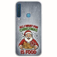 All I Want For Christmas Is - Food Samsung Galaxy A9 2018 Flexible TPU (Διάφανη Σιλικόνη)