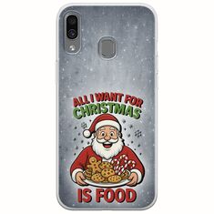 All I Want For Christmas Is - Food Samsung Galaxy A40 Flexible TPU (Διάφανη Σιλικόνη)