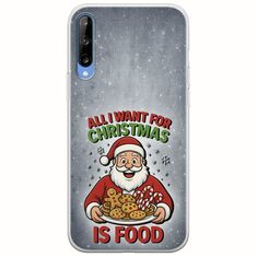 All I Want For Christmas Is - Food Samsung Galaxy A70 Flexible TPU (Διάφανη Σιλικόνη)