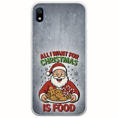 All I Want For Christmas Is - Food Xiaomi Redmi 7A Flexible TPU (Διάφανη Σιλικόνη)