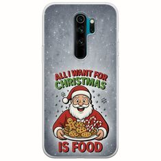 All I Want For Christmas Is - Food Xiaomi Redmi Note 8 Pro Flexible TPU (Διάφανη Σιλικόνη)