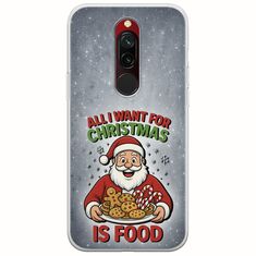 All I Want For Christmas Is - Food Xiaomi Redmi 8 Flexible TPU (Διάφανη Σιλικόνη)