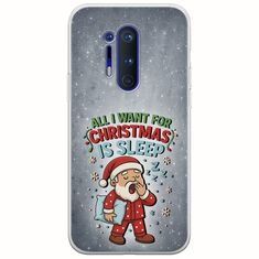 All I Want For Christmas Is - Sleep OnePlus 8 Pro Flexible TPU (Διάφανη Σιλικόνη)