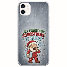 All I Want For Christmas Is - Sleep iPhone 12 mini Flexible TPU (Διάφανη Σιλικόνη)