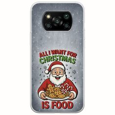 All I Want For Christmas Is - Food Xiaomi Poco X3 NFC / X3 Pro Flexible TPU (Διάφανη Σιλικόνη)