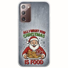 All I Want For Christmas Is - Food Samsung Galaxy Note 20 Flexible TPU (Διάφανη Σιλικόνη)