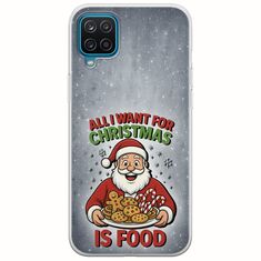 All I Want For Christmas Is - Food Samsung Galaxy A12 Flexible TPU (Διάφανη Σιλικόνη)