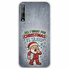 All I Want For Christmas Is - Sleep Huawei P Smart S Flexible TPU (Διάφανη Σιλικόνη)