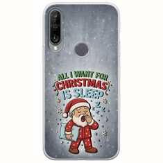 All I Want For Christmas Is - Sleep Huawei Y6p Flexible TPU (Διάφανη Σιλικόνη)