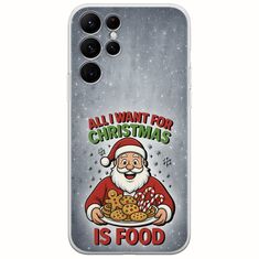 All I Want For Christmas Is - Food Samsung Galaxy S22 Ultra Flexible TPU (Διάφανη Σιλικόνη)