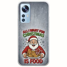 All I Want For Christmas Is - Food Xiaomi 12 / 12X Flexible TPU (Διάφανη Σιλικόνη)