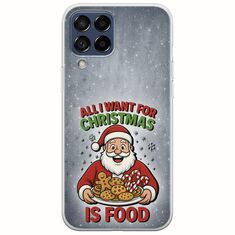 All I Want For Christmas Is - Food Samsung Galaxy M53 5G Flexible TPU (Διάφανη Σιλικόνη)