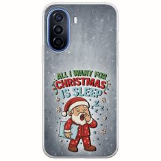 All I Want For Christmas Is - Sleep Huawei Nova Y70 Flexible TPU (Διάφανη Σιλικόνη)