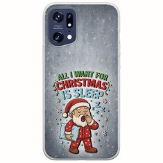 All I Want For Christmas Is - Sleep Oppo Find X5 Pro 5G Flexible TPU (Διάφανη Σιλικόνη)