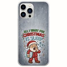 All I Want For Christmas Is - Sleep iPhone 14 Pro Flexible TPU (Διάφανη Σιλικόνη)