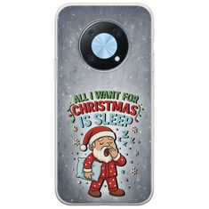 All I Want For Christmas Is - Sleep Huawei Nova Y90 Flexible TPU (Διάφανη Σιλικόνη)
