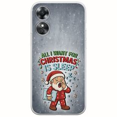 All I Want For Christmas Is - Sleep Oppo A17 Flexible TPU (Διάφανη Σιλικόνη)
