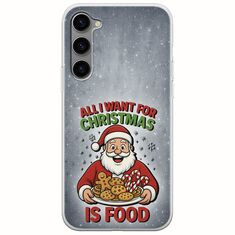 All I Want For Christmas Is - Food Samsung Galaxy S23 Plus 5G Flexible TPU (Διάφανη Σιλικόνη)