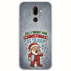 All I Want For Christmas Is - Sleep Nokia 7 Plus  Flexible TPU (Διάφανη Σιλικόνη)